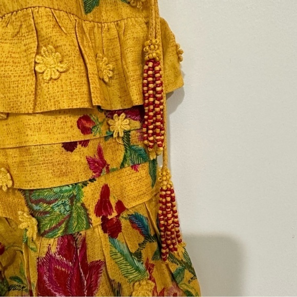 FARM RIO Flower Dream Ruffle Mini Skirt Size S - Picture 9 of 10